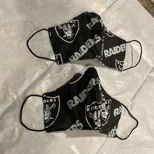 NWOT RAIDERS Face Masks